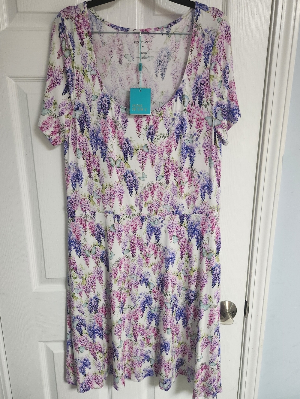 Posh Peanut Lavender & Pink Floral Bamboo Dress